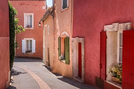 Ochre coloured houses in Roussillon, Provence by Christian Müringer