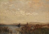 JOSEF WENGLEIN, im Ampermoos, um 1910