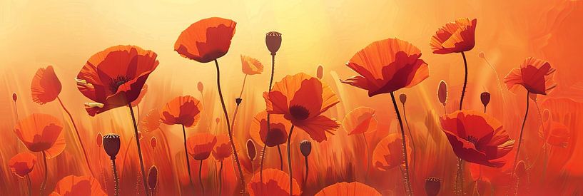 Mohn Blumen von Poster Art Shop