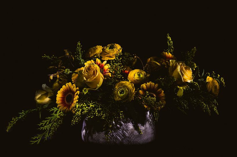 Vase with Flowers by Crystal Clear