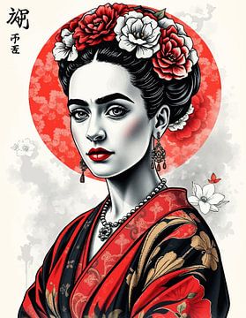 Frida Japanse kunst 10 van MIROKKU