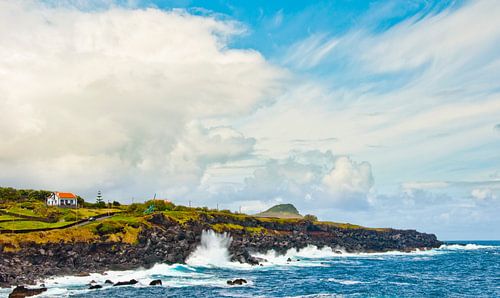 The coast on one of the islands of the Azores by Jeroen Berends