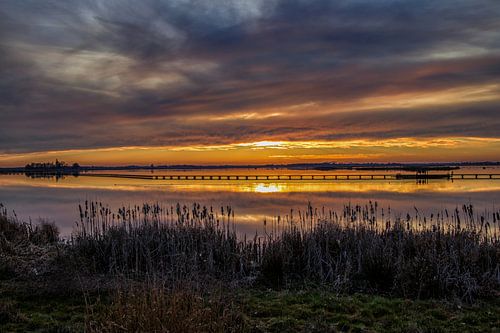 Zonsondergang bij 't Roegwold