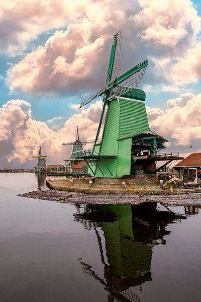 Molen van de Zaanse Schans, de Gekroonde Poelenburg van Gert Hilbink