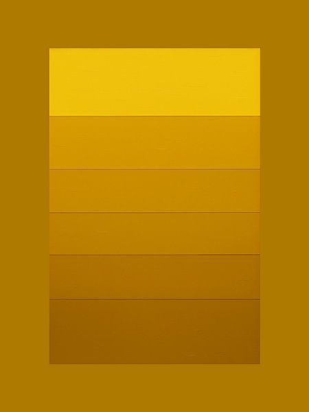 Minimalistischer Abstrakt in Ton-sur-Ton: Senfgelb von STUDIO MINIMAL ART