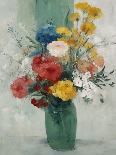 Fleurs sauvages dans un vase