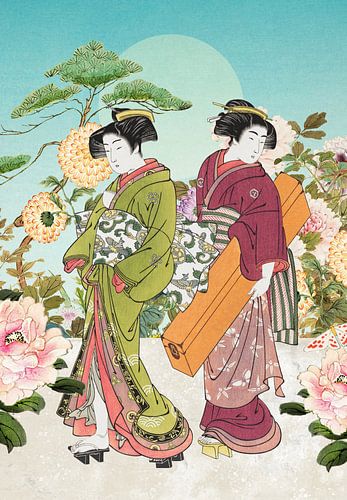 Japanese Summer Women sur Marja van den Hurk