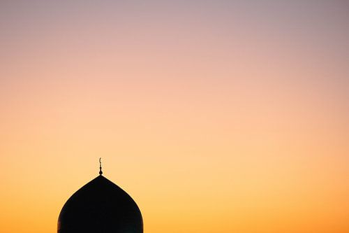 Kalan moskee zonsondergang | reisfotografie print