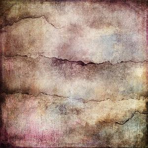Erdfarben mit Textur und Ephemera