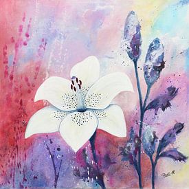 Weißes Kleid mit Tupfen von Jutta Maria Pusl