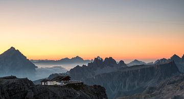 First light in the Dolomites