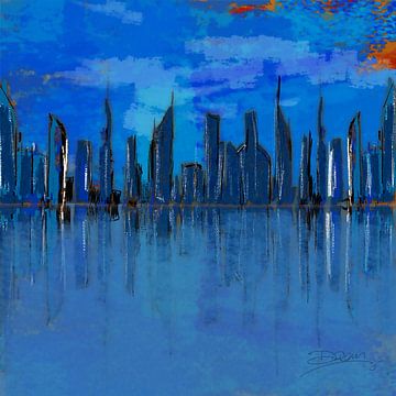 Skyline Blue van Daan Pleijsier