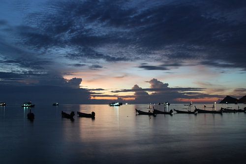 Thailand Kho Tao zonsondergang