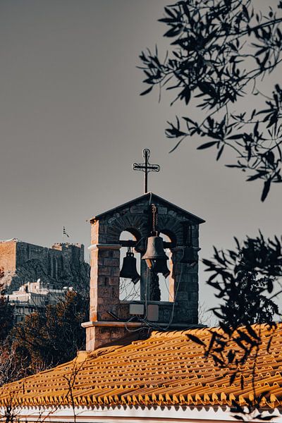 Cloches d'église Athènes Grèce par Yvonne Gardner