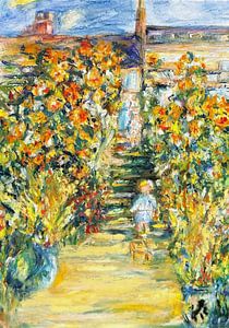 Der Garten und das Haus von  Monet.