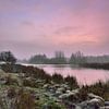 Cold sunrise in the Twiske by John Leeninga