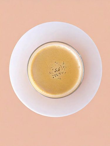 Abstract art coffee sunrise