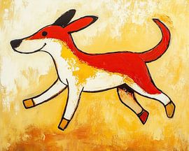 Lebendiger Hund von Wunderbare Kunst