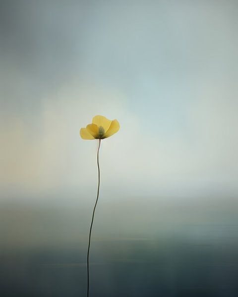 Bloem, minimalisme in pastelkleuren van Studio Allee