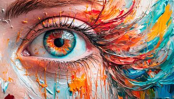 Eye with colours by Mustafa Kurnaz