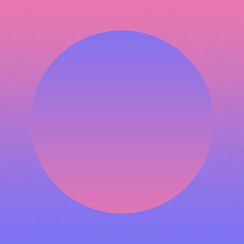 Neon kunst. Kleurrijk minimalistisch geometrisch abstract in lila en roze kleurverloop