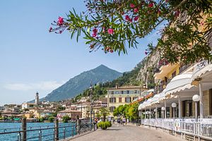 GARDASEE Limone sul Garda promenade langs het meer