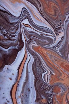 Vloeibare  kleuren: lijnen in bruin en aarde tinten van Marjolijn van den Berg