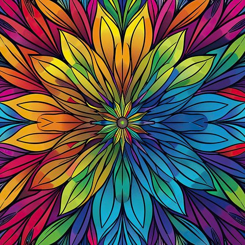 Mandala in de balans van yin en yang