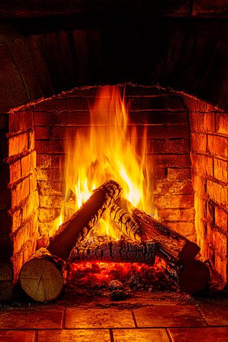 Fireplace fire