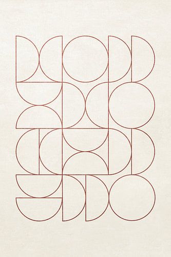 Abstract Geometric Boho Art no. 6 by Apolo Prints