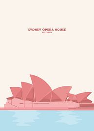 Sydney Opera House Minimalist Pastel by Art Kingdom