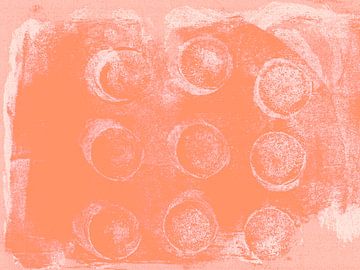 Japandi. Abstract shapes in bright pastels. by Abstract Minimalist Art