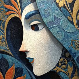 Abstract Woman with Patterns by Art Whims