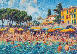 Küstensinfonie von Abstraktes Gemälde