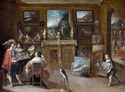 Ein Besuch beim Kunsthändler, Frans Francken (II) von Meisterhafte Meister Miniaturansicht
