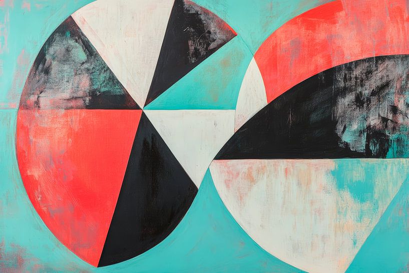 Geometrische Harmonie in kräftigen Farben von Poster Art Shop