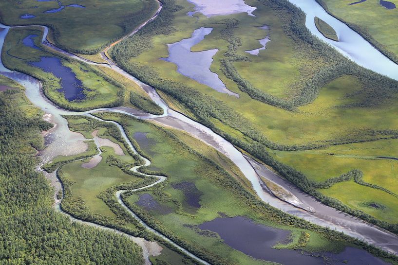 Rapadalen in Sarek Nationaal Park in Zweden van Karina Gebert