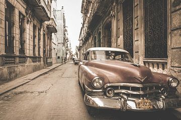 klassieke amerikaanse auto in Havana Cuba 4 van Emily Van Den Broucke