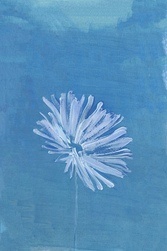 Serene Blue Bloom