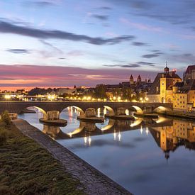 Regensburg beim Sonnenaufgang von Thomas Rieger
