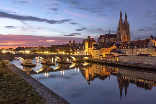 Regensburg beim Sonnenaufgang