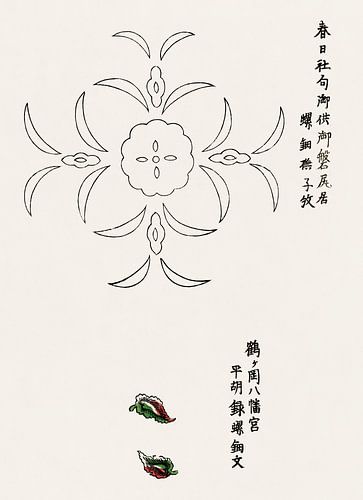 Japanse kunst. Vintage ukiyo-e woodblock print door Tagauchi Tomoki no. 1