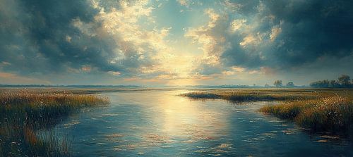 Netherlands Landscape | Dawn's Gentle Light
