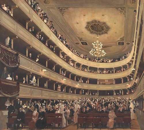 Saal im Alten Burgtheater, Gustav Klimt