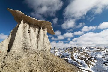 Badlands de Bisti en hiver Nouveau Mexique, USA sur Frank Fichtmüller