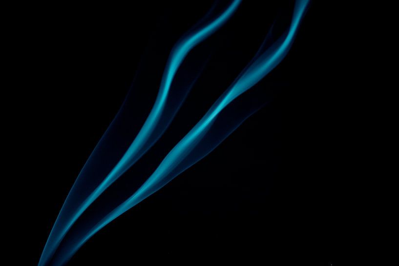 Wierook blauw van Dana Schoenmaker