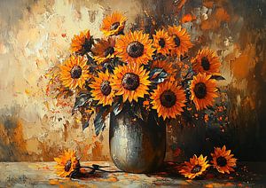 Sonnenblumen-Malerei