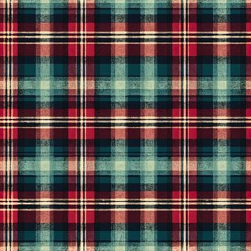 Vintage Plaid # XII by Whale & Sons