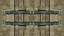 Carved wall abstract by . Groningenart