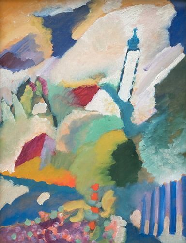 Murnau met kerk, Wassily Kandinsky